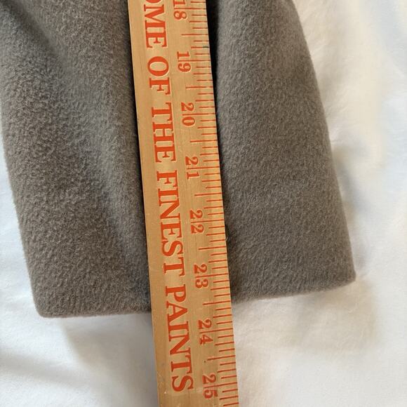 Vtg Jonathan Perth Cashmere Blend Tan Double Breasted Trench Overcoat Chest 46 - Picture 16 of 16